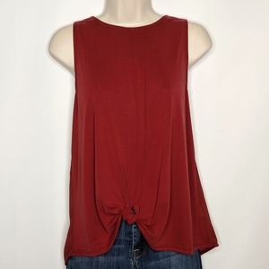 Willow & clay‎ red sleeveless tunic sz: M